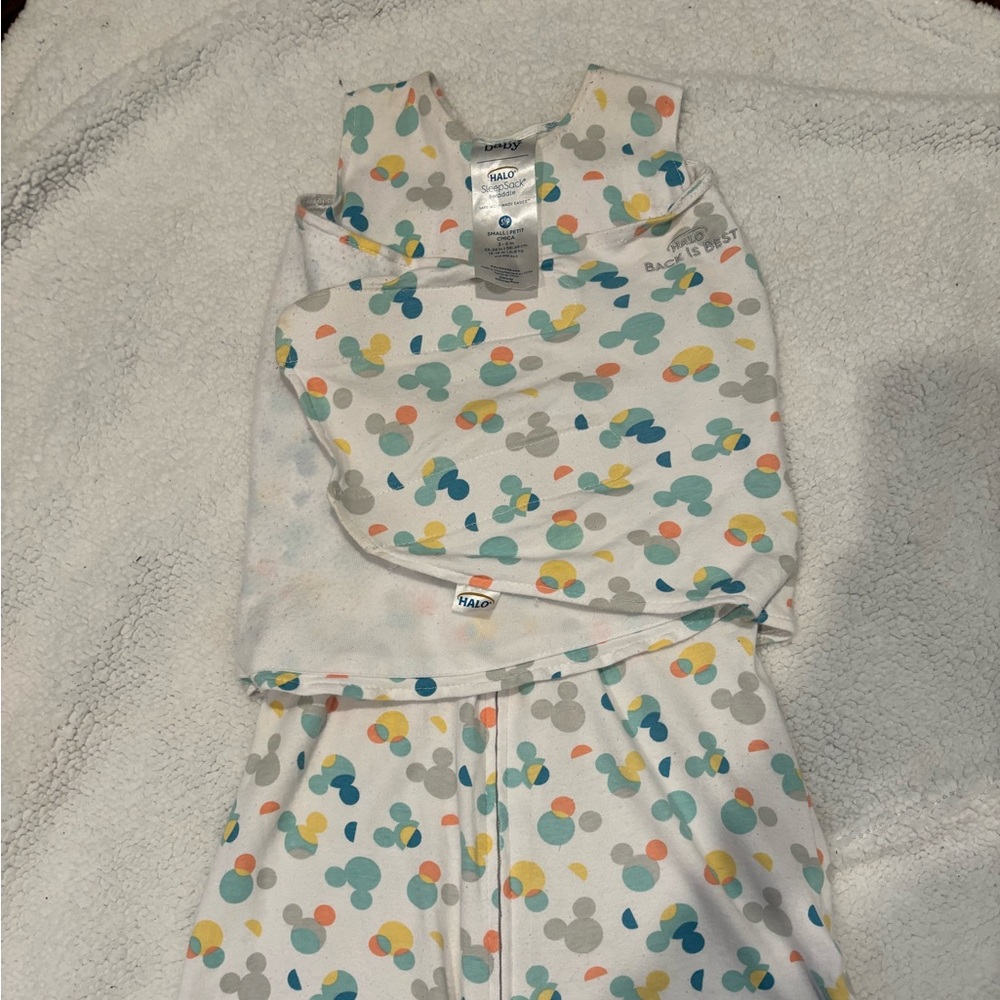 Halo Sleep Swaddle Sack size 3-6 MO Mickey Mouse